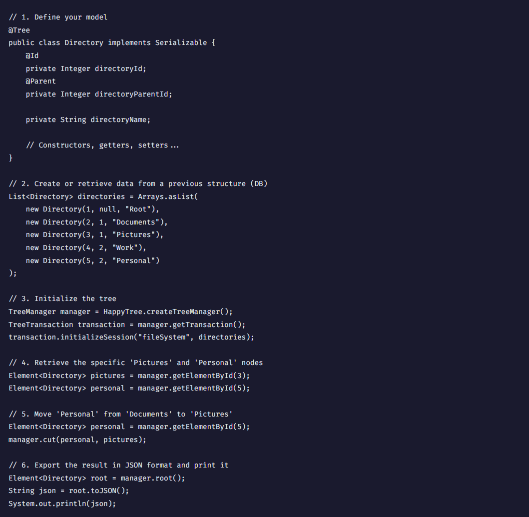 HappyTree API gallery image