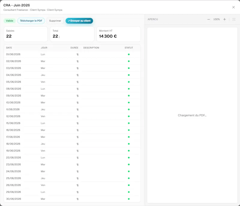 Rysi — L’OS administratif du freelance screenshot 4