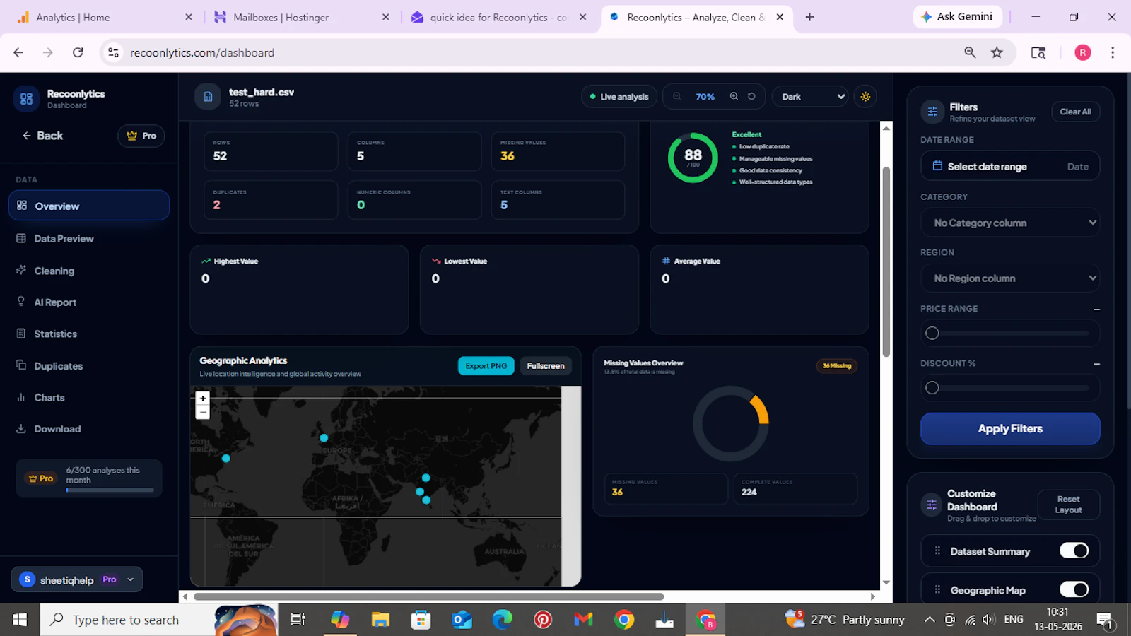 Recoonlytics screenshot 3