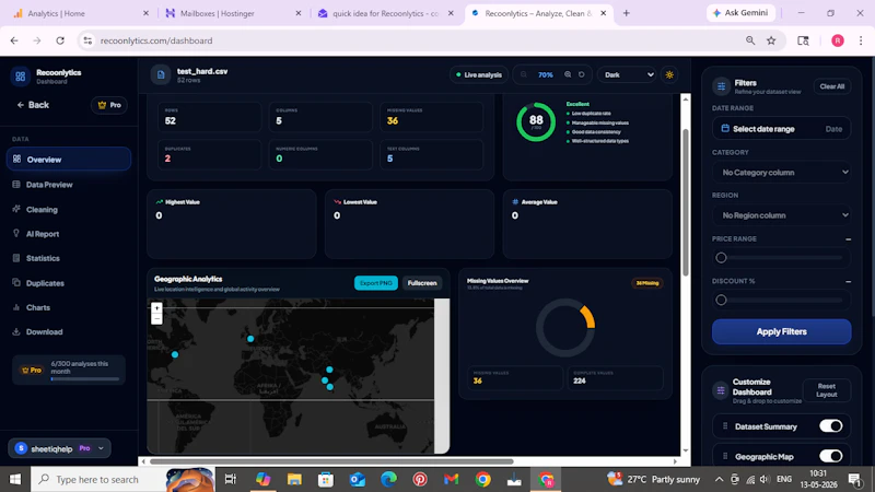 Recoonlytics screenshot 3