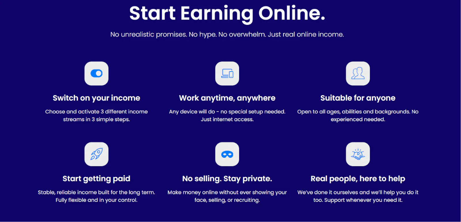 Create Your Own Online Income Today. screenshot 2