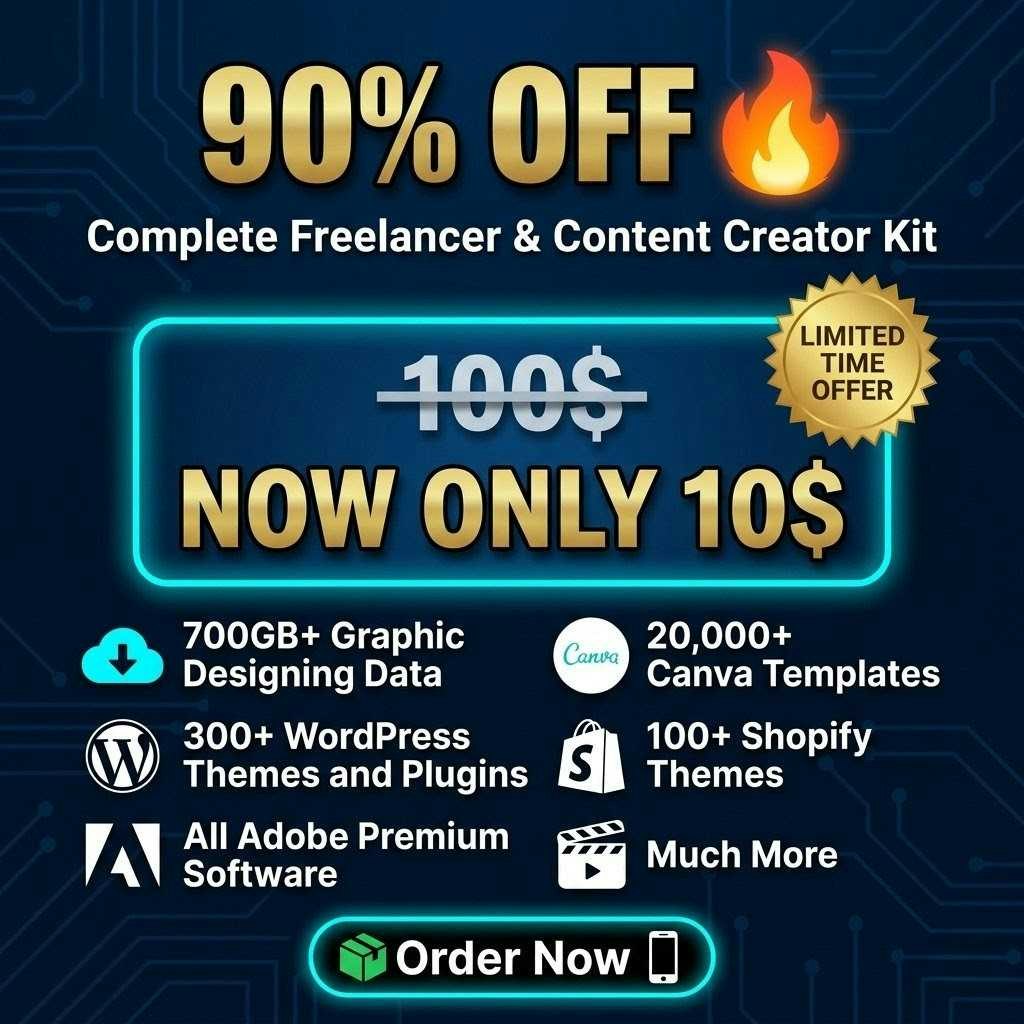 Complete Freelancer Kit 90% off 10$ only