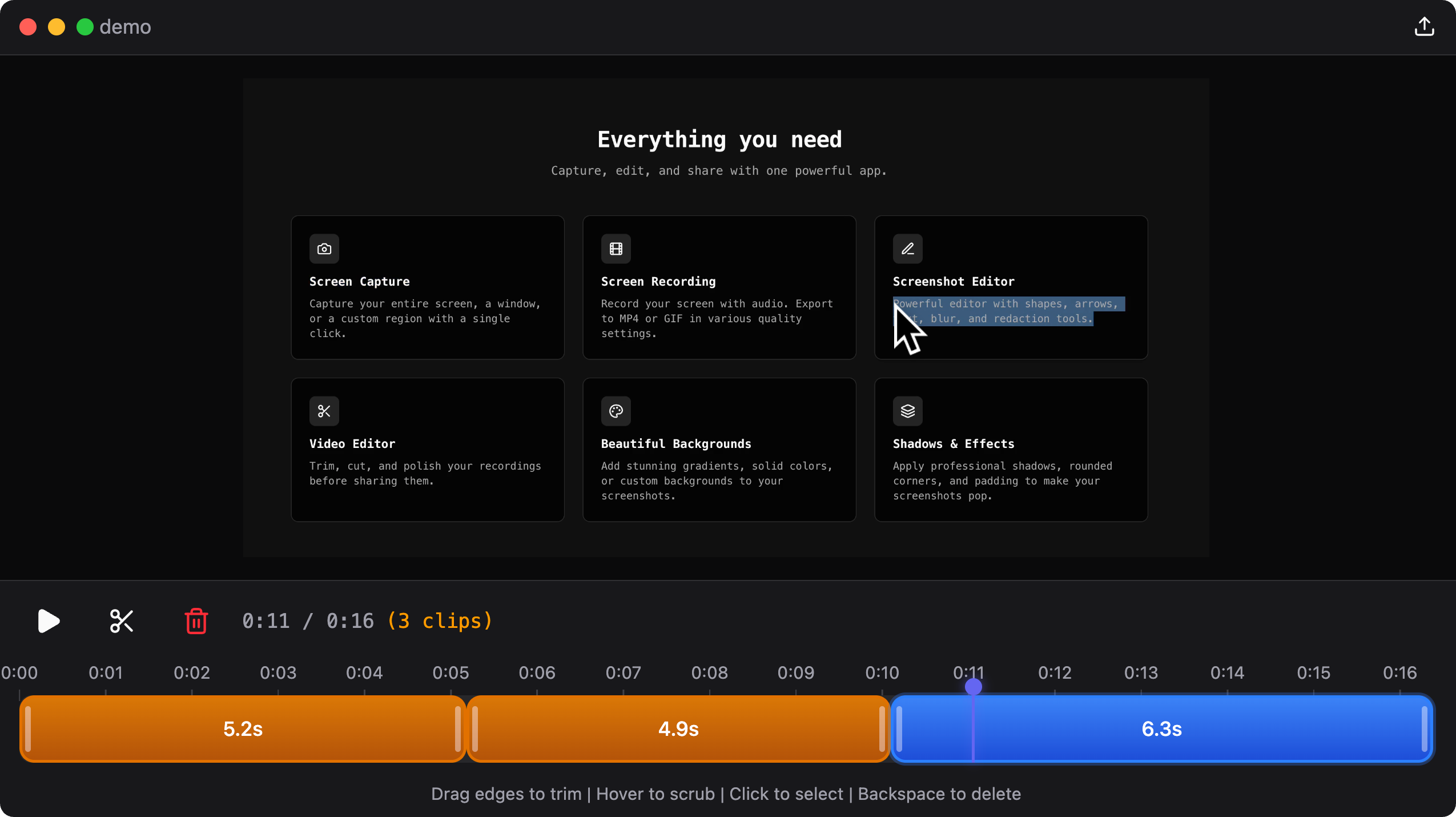 Capty - Screenshot 2 showing product features and functionality