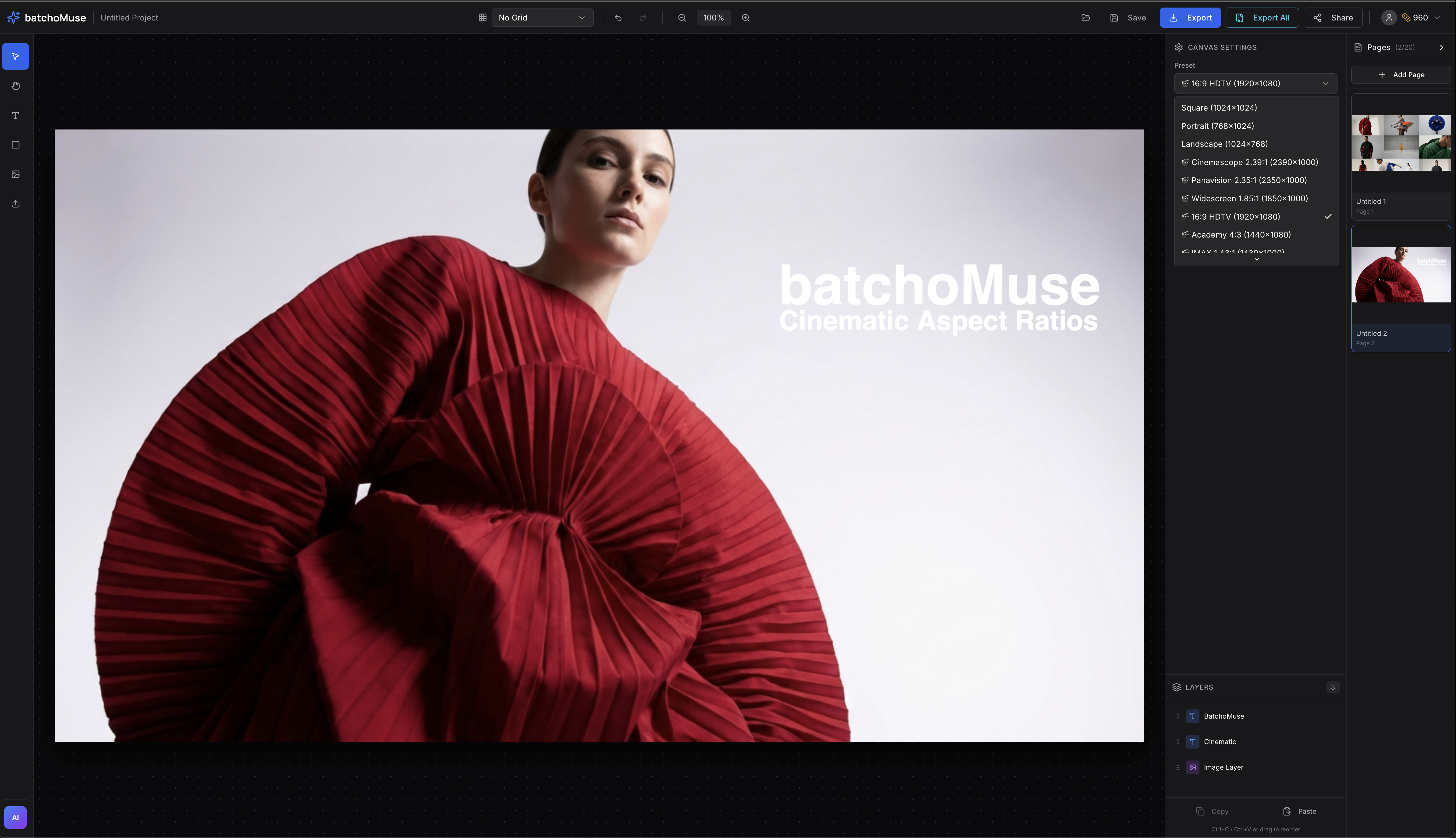 BatchoMuse - Screenshot 2 showing product features and functionality