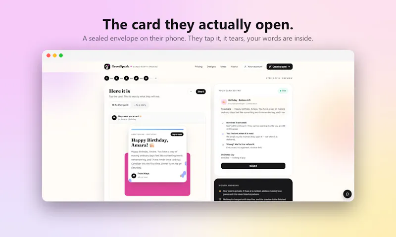 GreetSpark screenshot 3