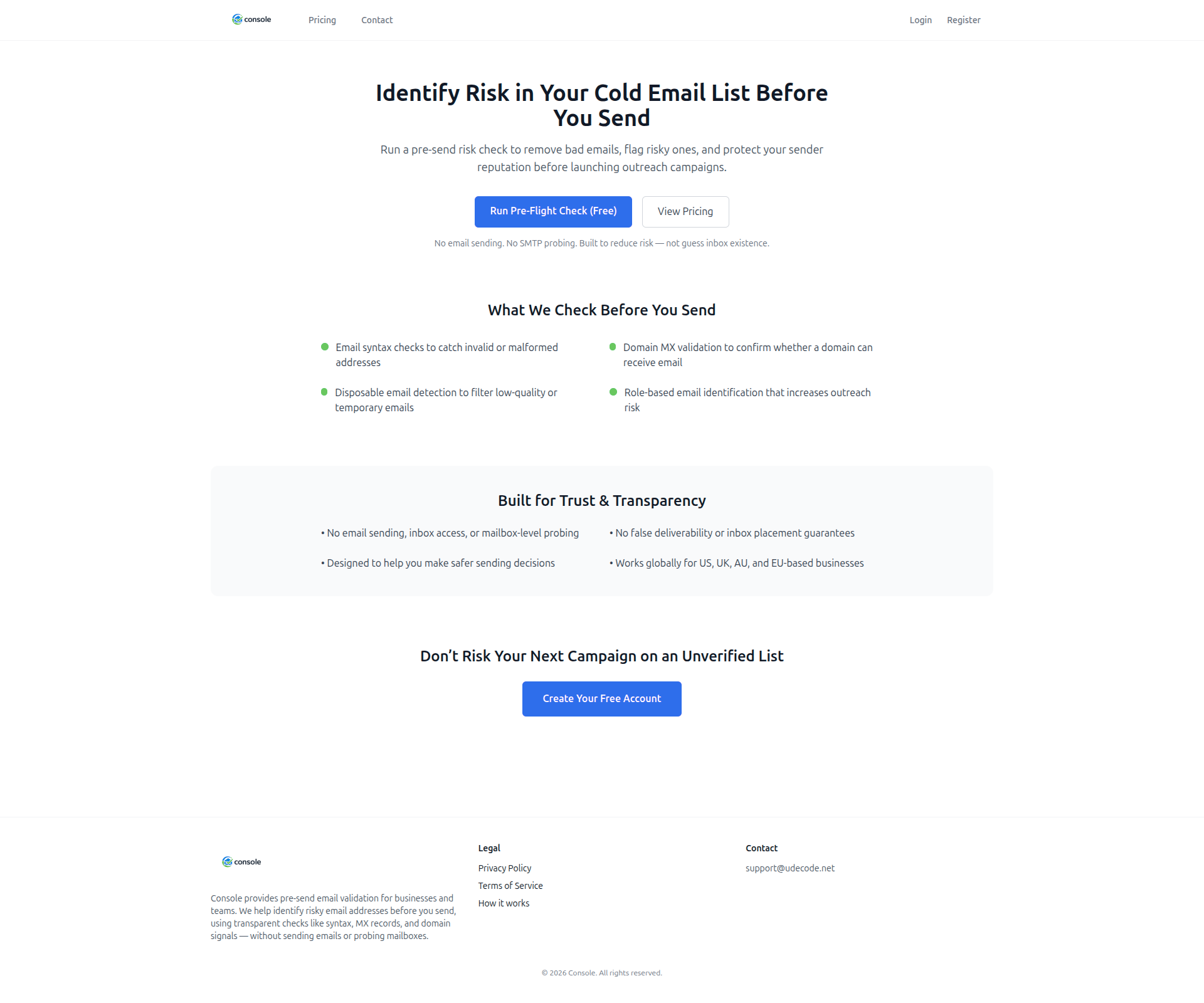 Console - Screenshot 2 showing product features and functionality