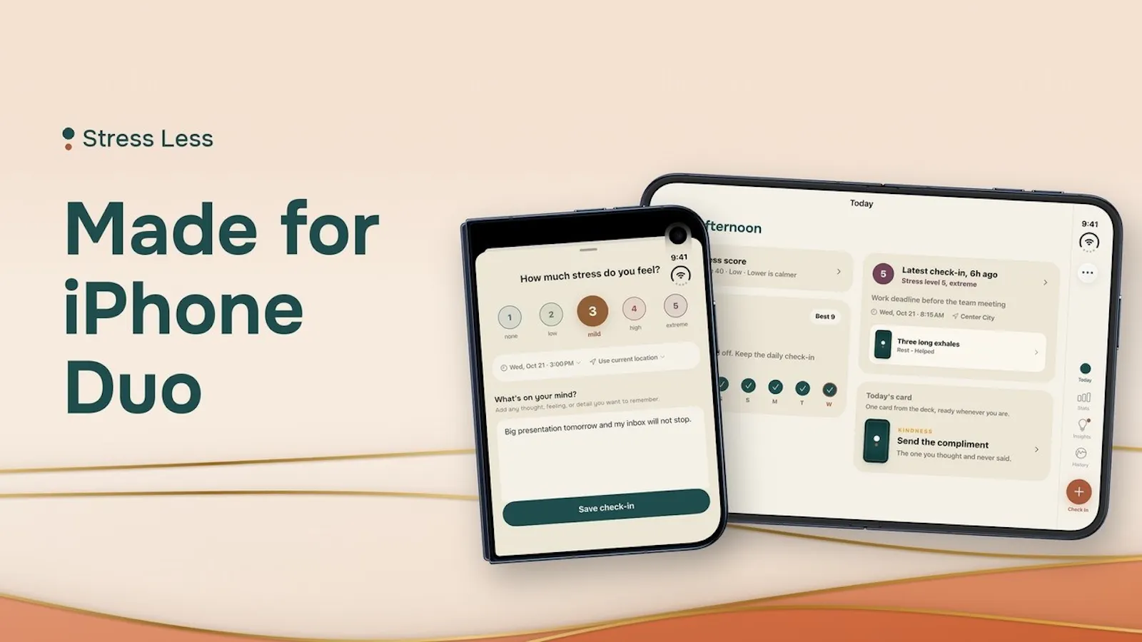 Stress Less - Built for iPhone Duo screenshot 1 (video preview)