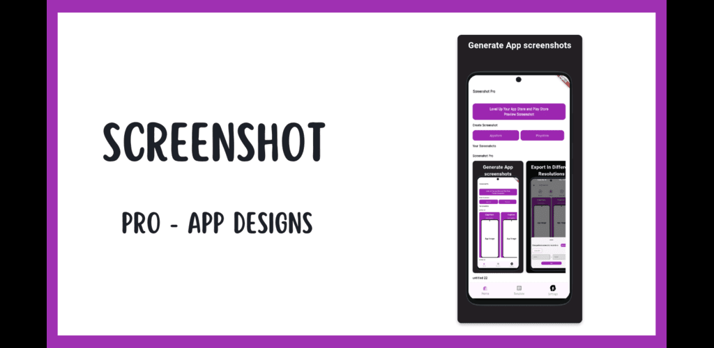 Screenshot Pro - Generate App Screenshot - High-quality app screenshots for the AppStore and PlayStore. media 1