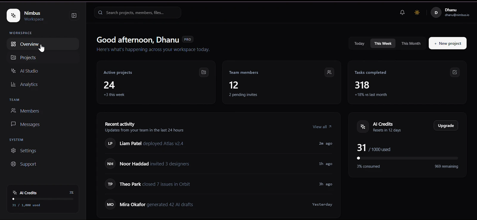 Nimbus Core screenshot 2