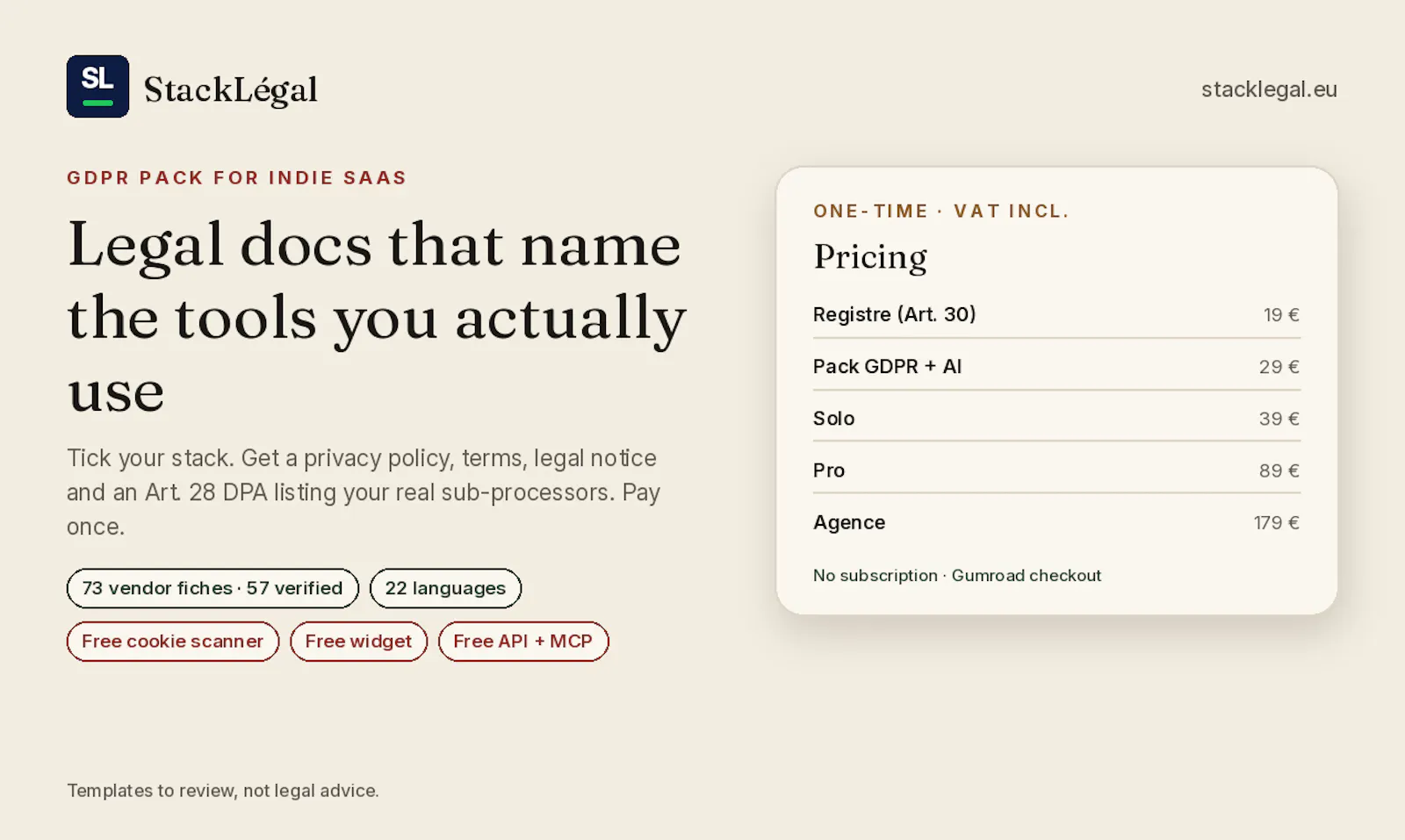 StackLégal screenshot 1