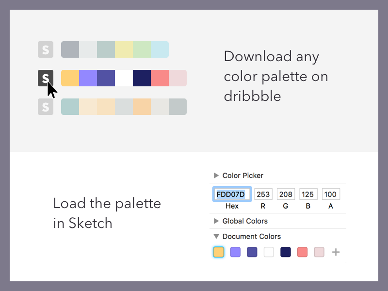 Dribbble Color Generator Image