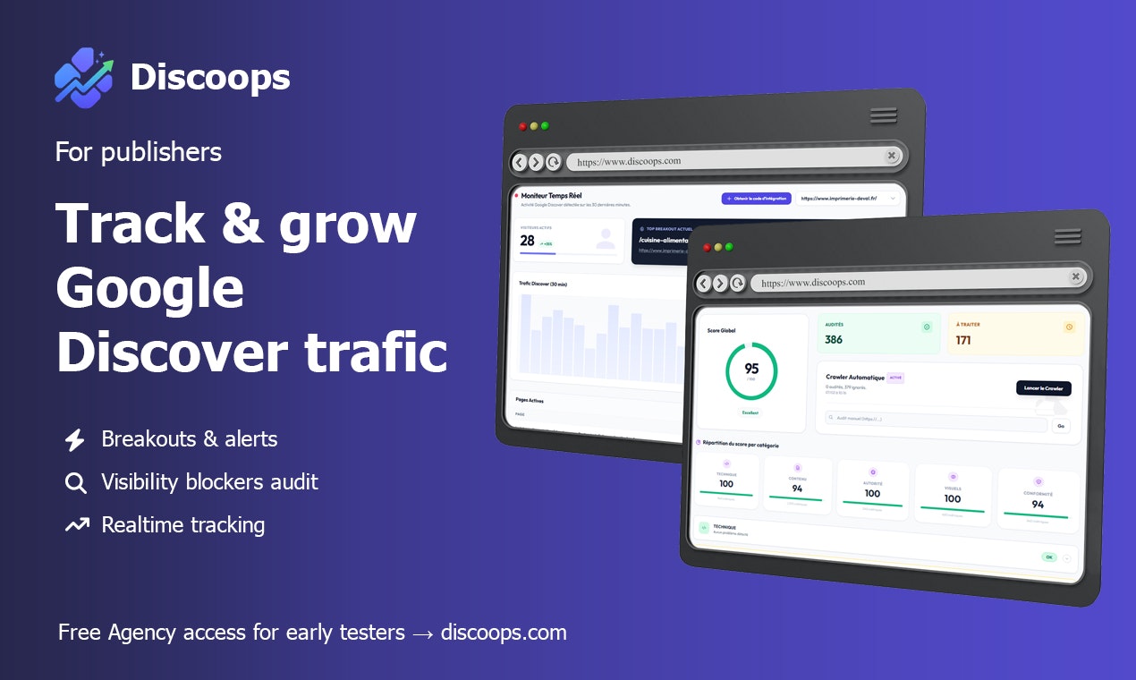 Discoops - Main product screenshot demonstrating key features and user interface
