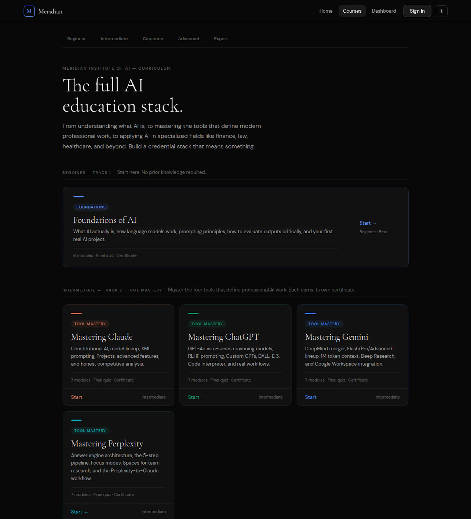 Meridian Institute of AI screenshot 3