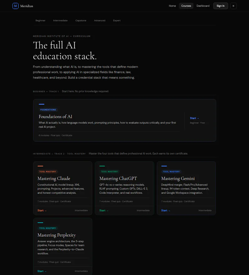 Meridian Institute of AI screenshot 3