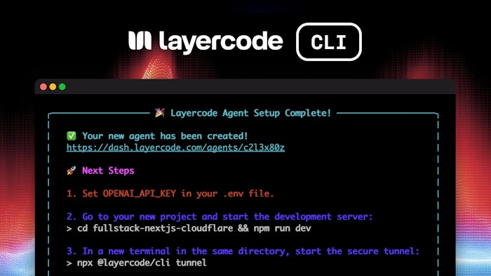 Layercode CLI产品图
