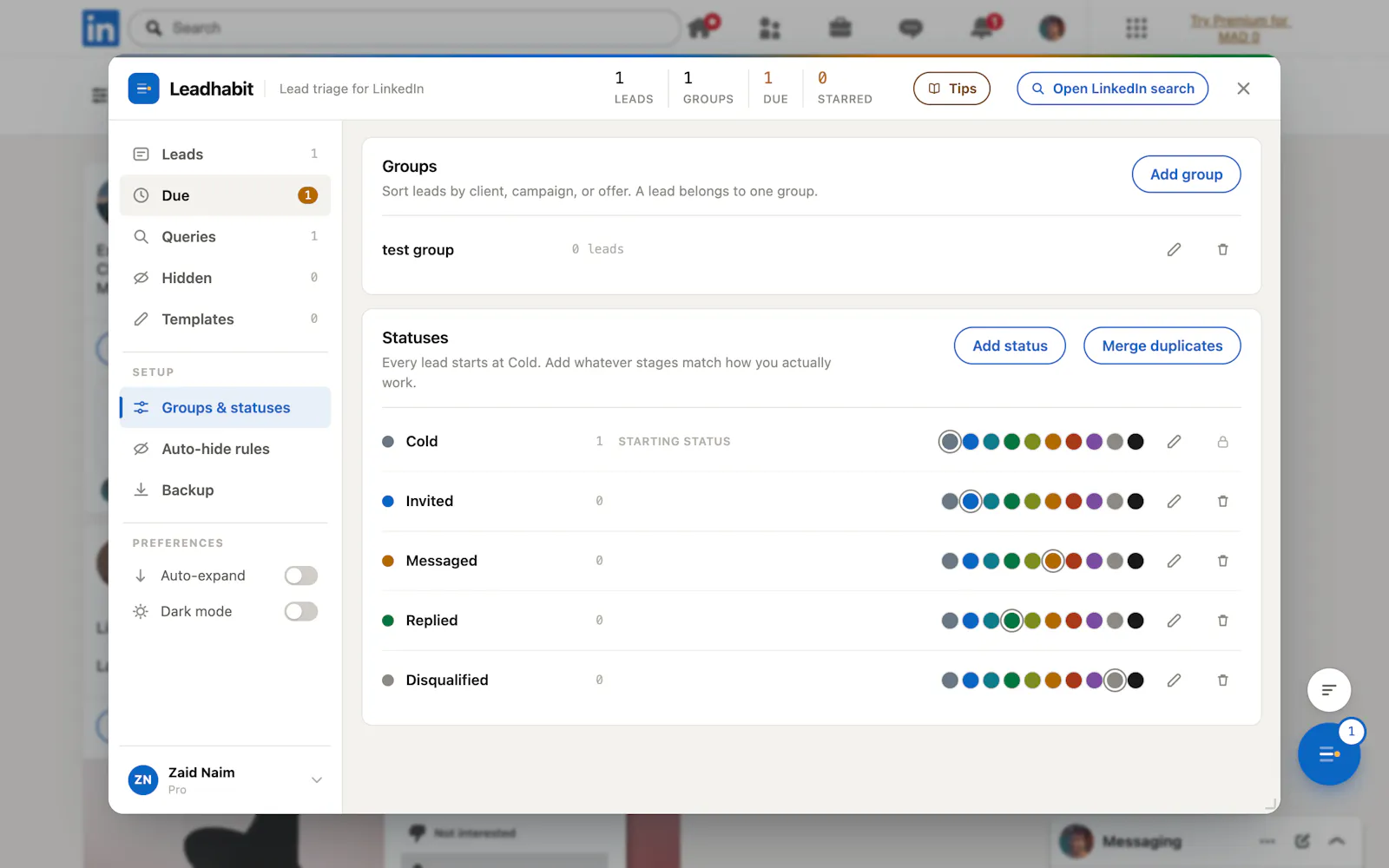 Leadhabit screenshot 4