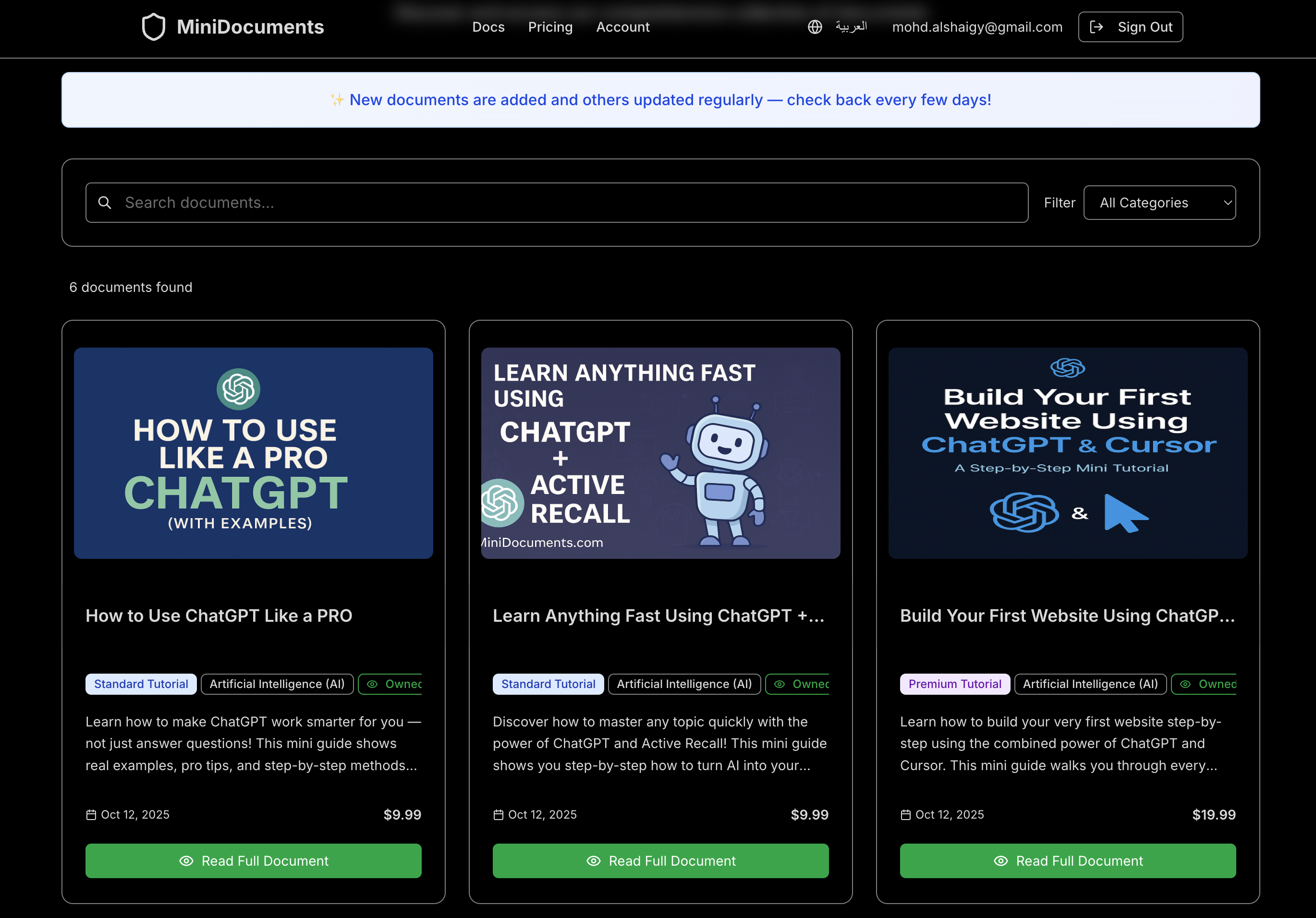 MiniDocuments screenshot 2