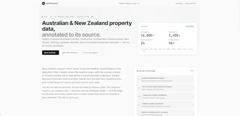 QuickProperty screenshot 2