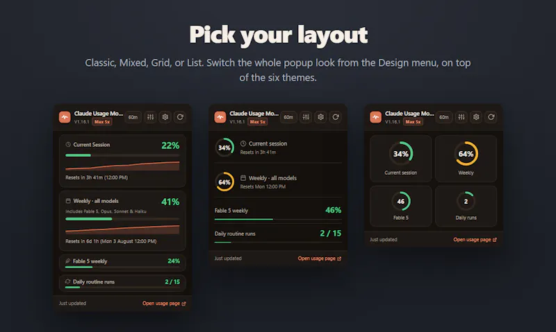 Claude Monitor screenshot 5