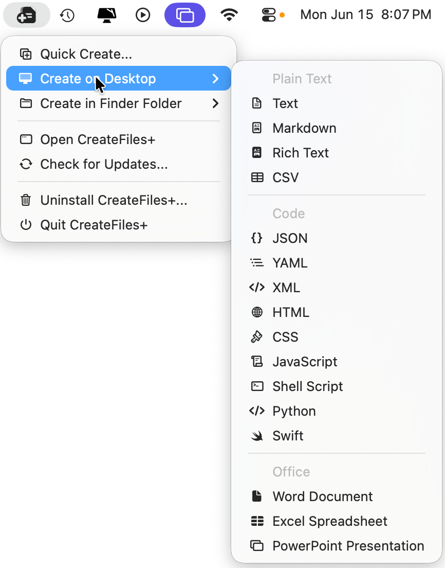 CreateFiles+ gallery image