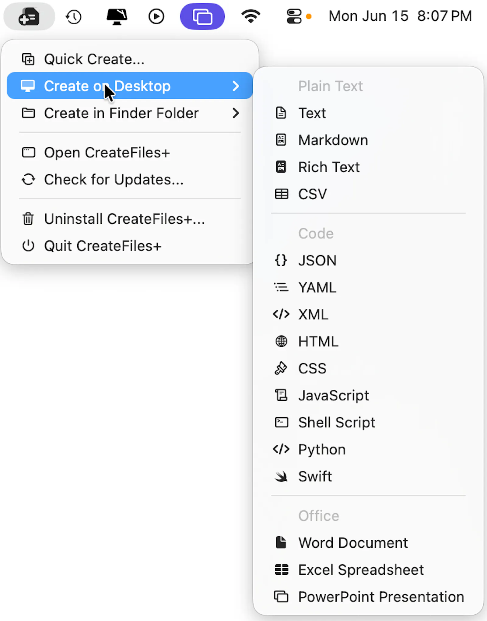 CreateFiles+ screenshot 3