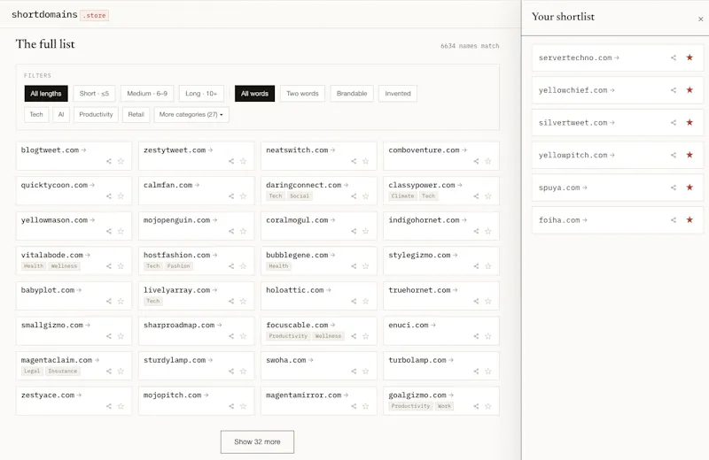 ShortDomains screenshot 3