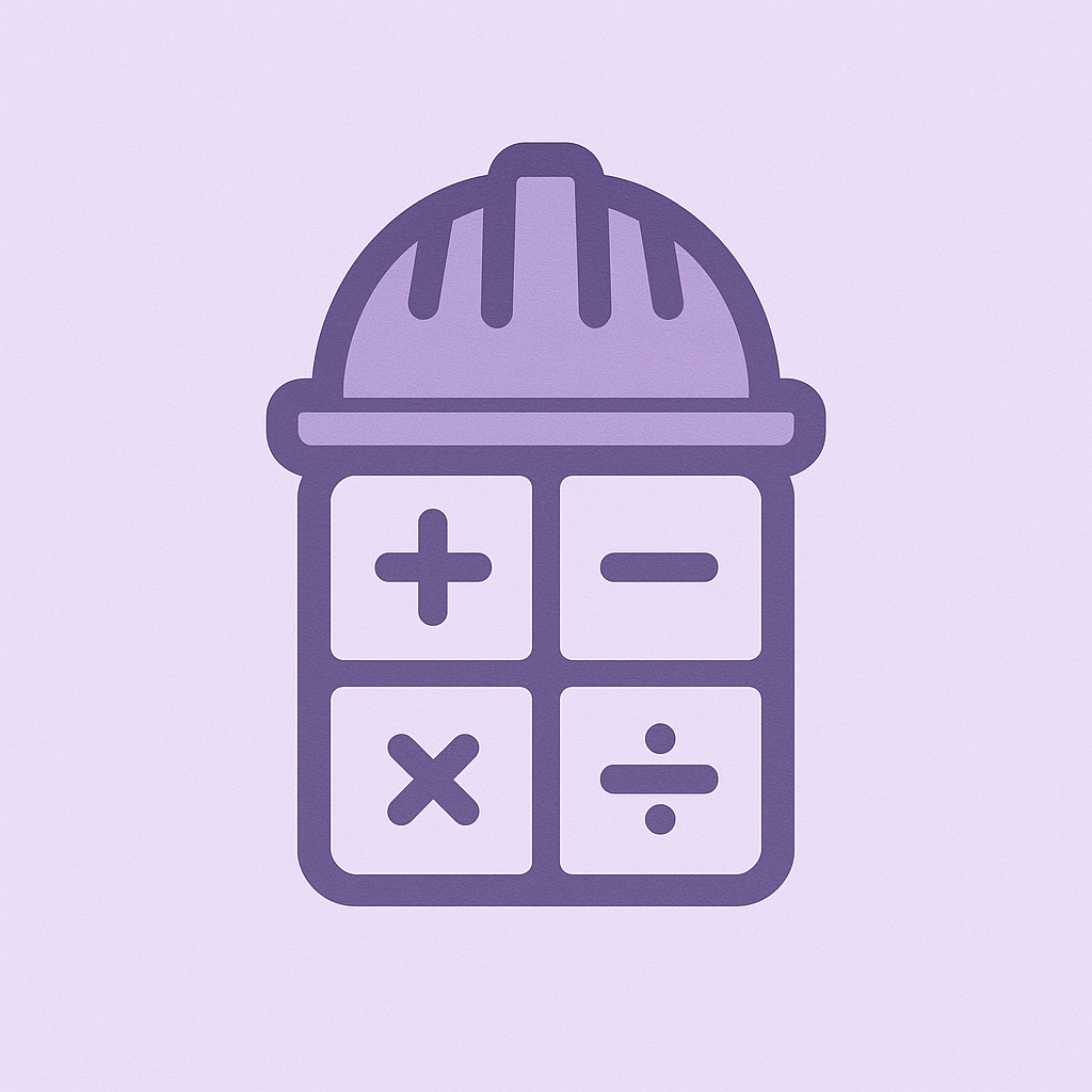 Construction Calculator For Builders - Product Hunt launch logo and brand identity