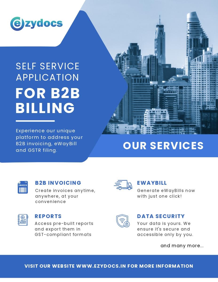 EzyDocs -Ai Powered B2B Faturalandırma Platformu - Dakikalar içinde GST faturaları, e-invoices ve e-yol bıçağı oluşturun. medya 5