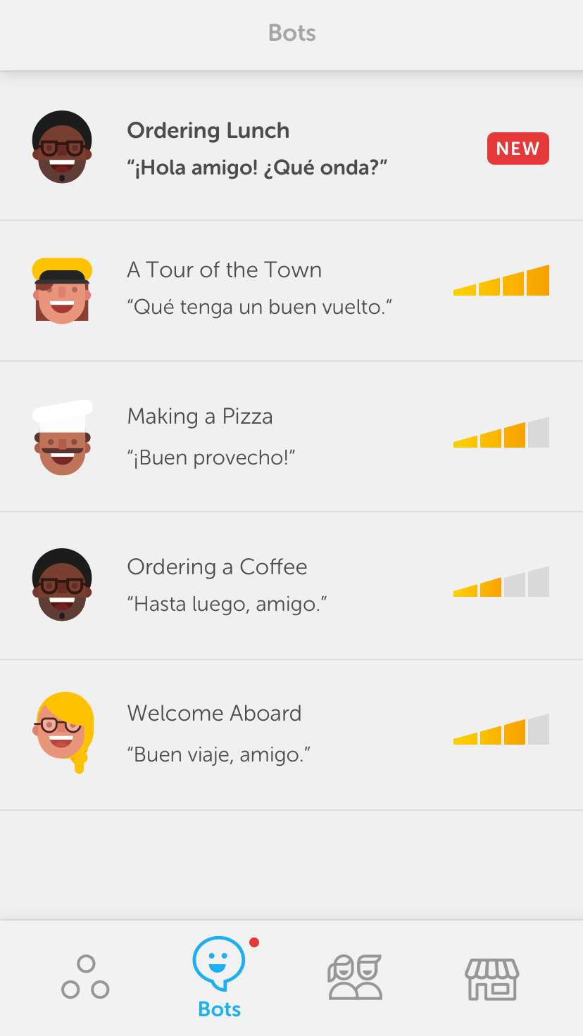 Duolingo Bots AIpowered characters to teach language conversation