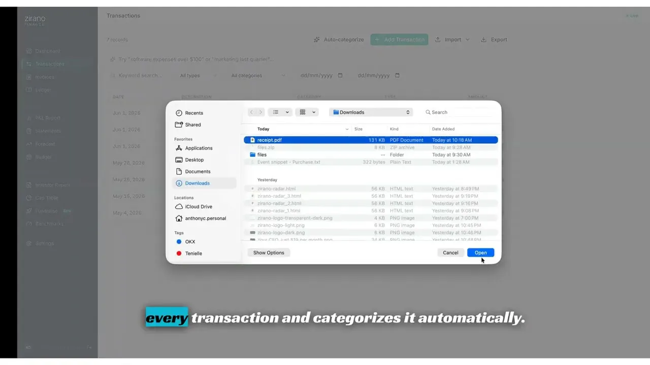Zirano — Your CFO, from $19 a month. gallery image
