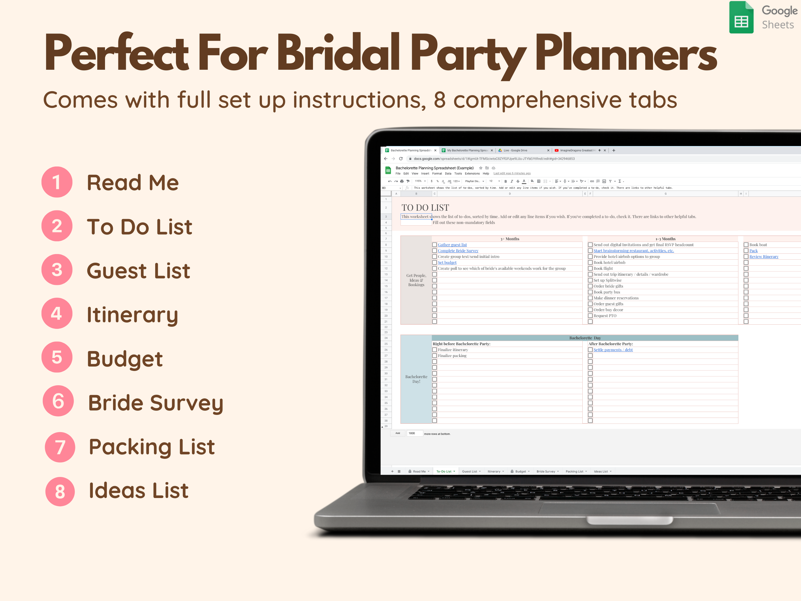 Bachelorette Party Itinerary Template media 2