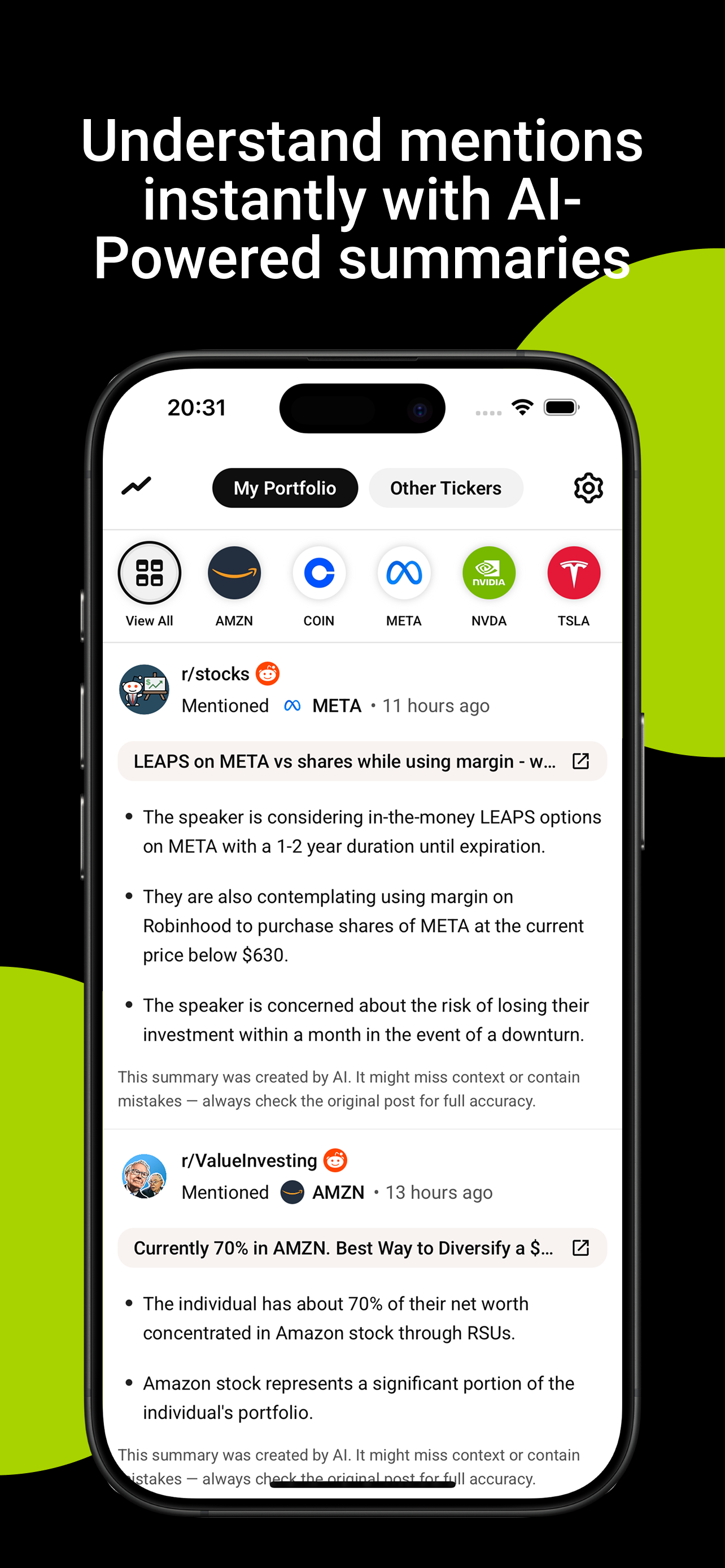 TickerMentions - Screenshot 2 preview