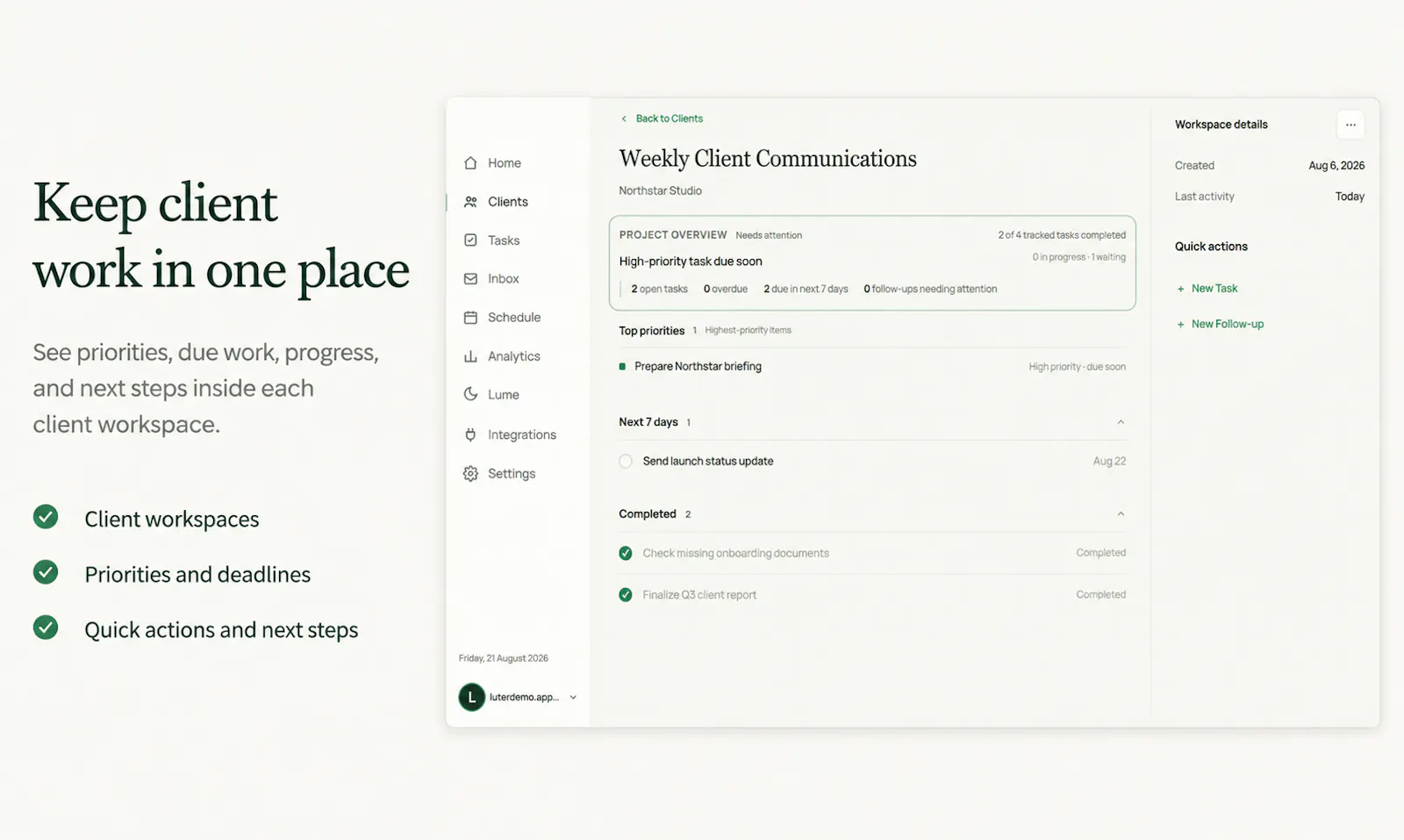 Luter — A calmer work OS screenshot 5