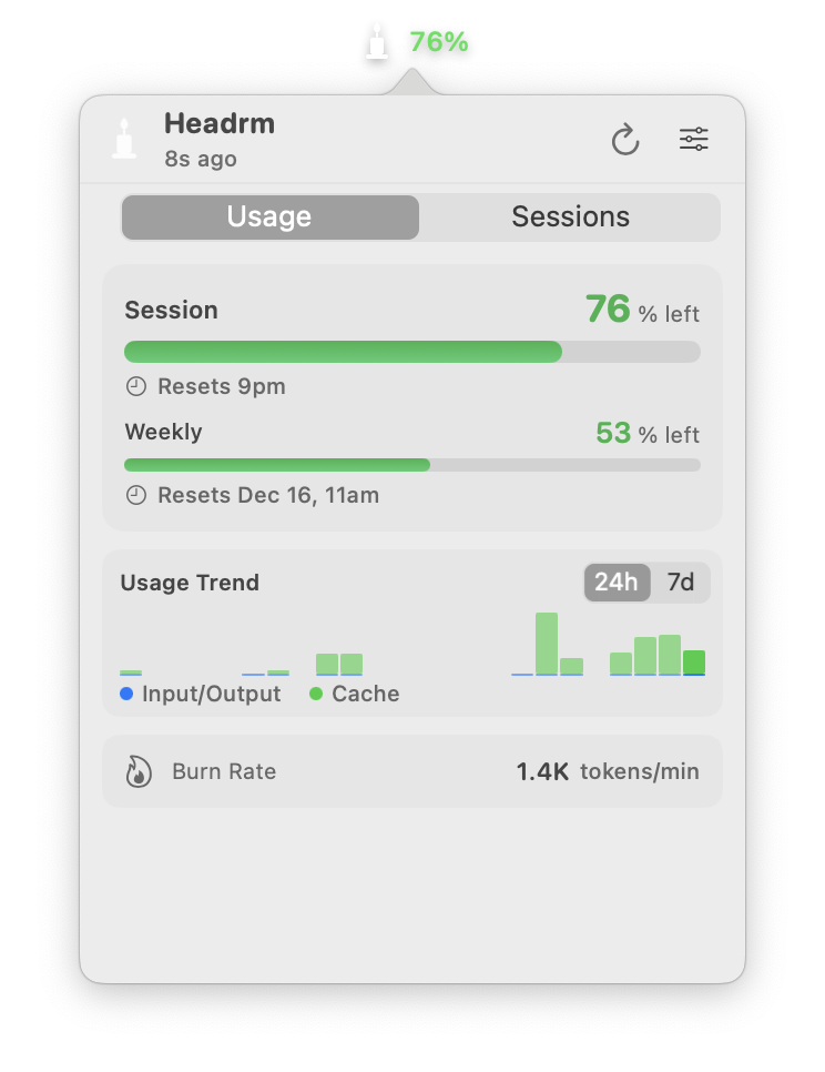 Headrm - Main product screenshot demonstrating key features and user interface