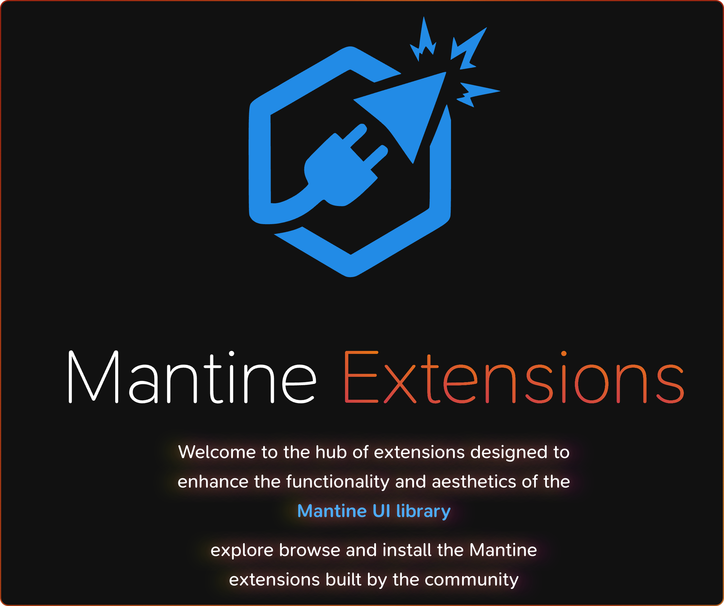 Mantine UI Extensions Hub gallery image
