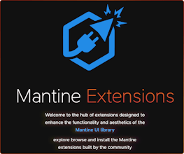 Mantine UI Extensions Hub gallery image