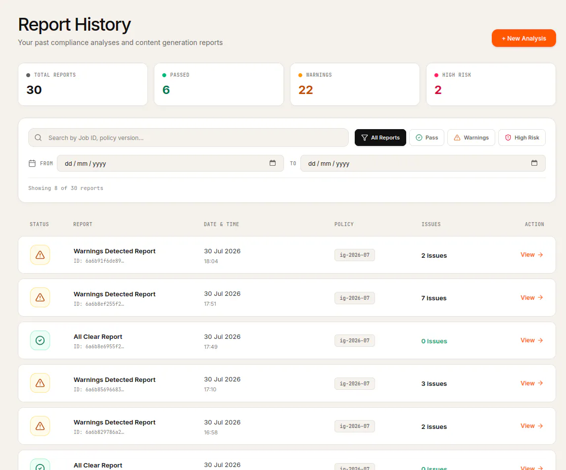 ComplyCheck  Video Compliance Analyser gallery image
