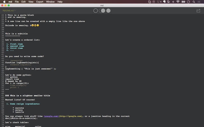md - Markdown writing App gallery image