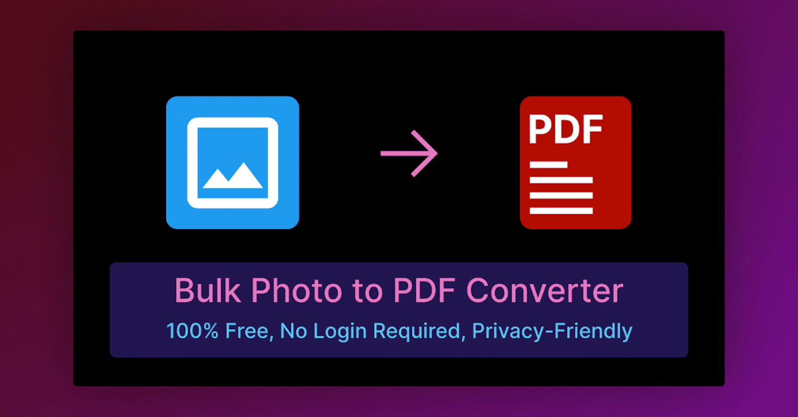 Bulk Photo to PDF Converter screenshot 1