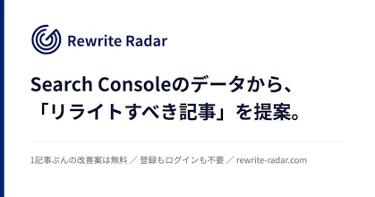 リライトレーダー gallery image
