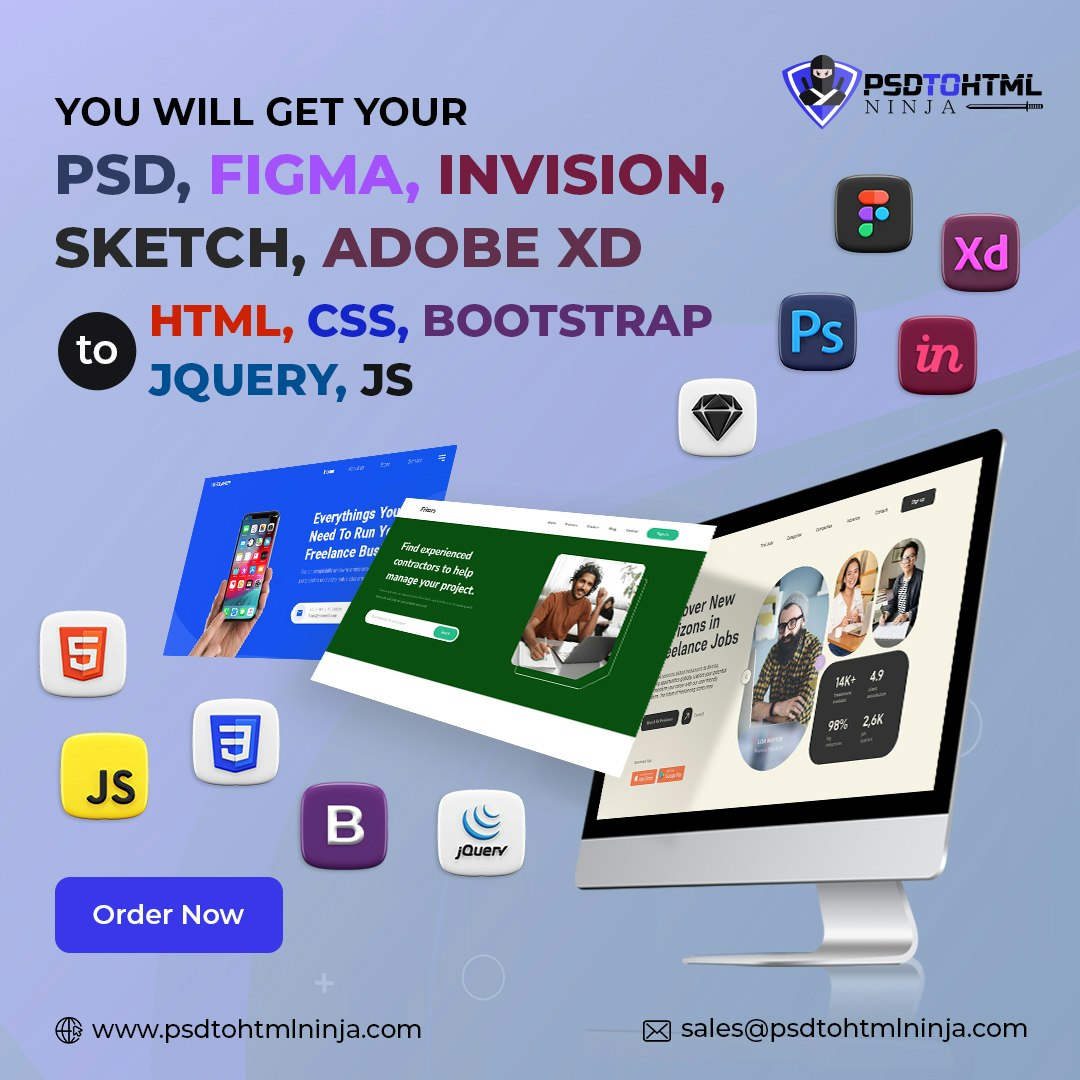Media Dịch vụ chuyển đổi PSD sang HTML - Chuyển đổi thiết kế thành HTML hoàn hảo pixel 3