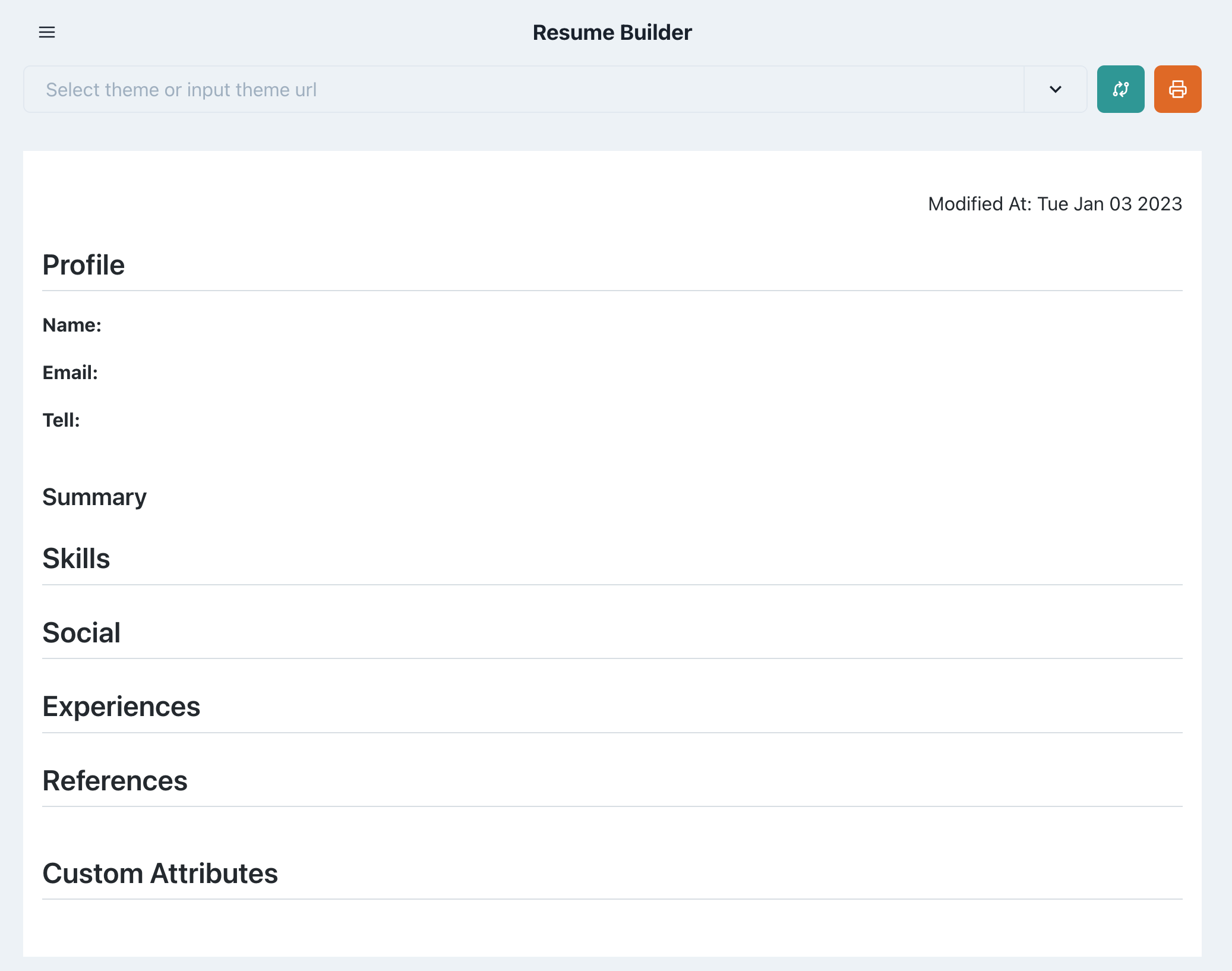Resume Builder gallery image