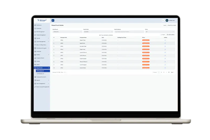 wings office | Ai Powered HRMS Software screenshot 6