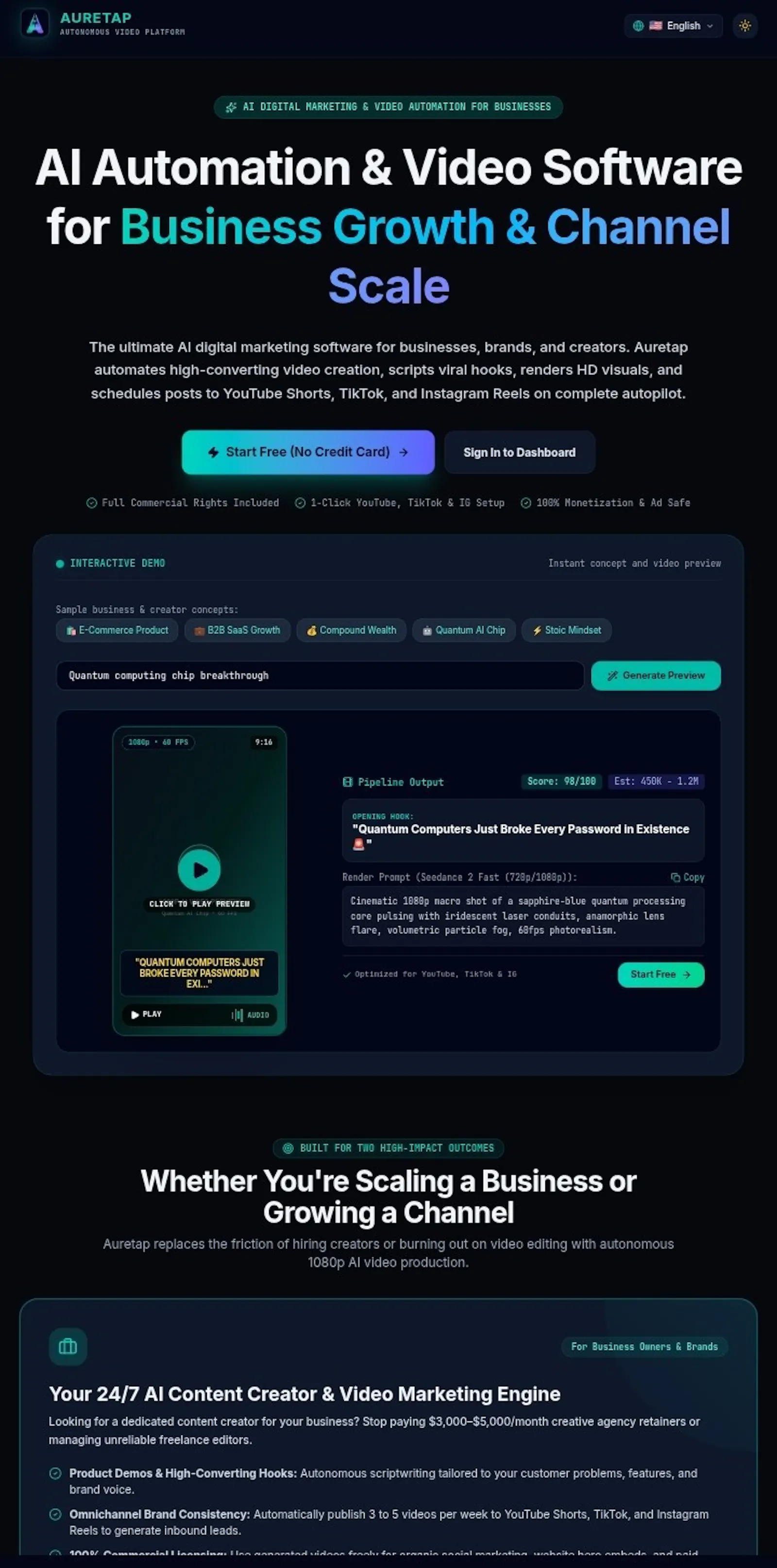 Auretap screenshot 2