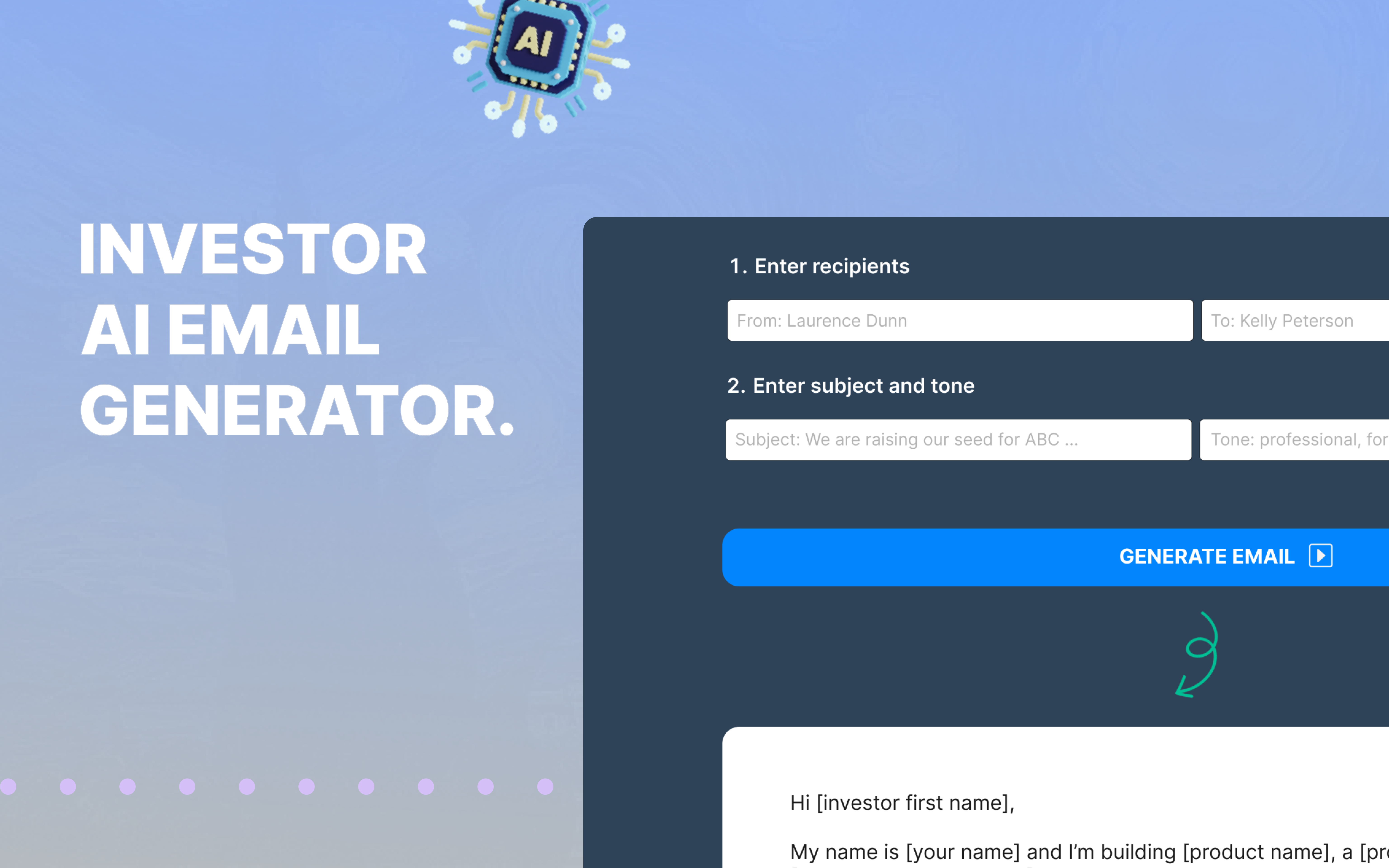 startuptile Investor AI Email Generator-Craft unique investor emails with AI fast & free