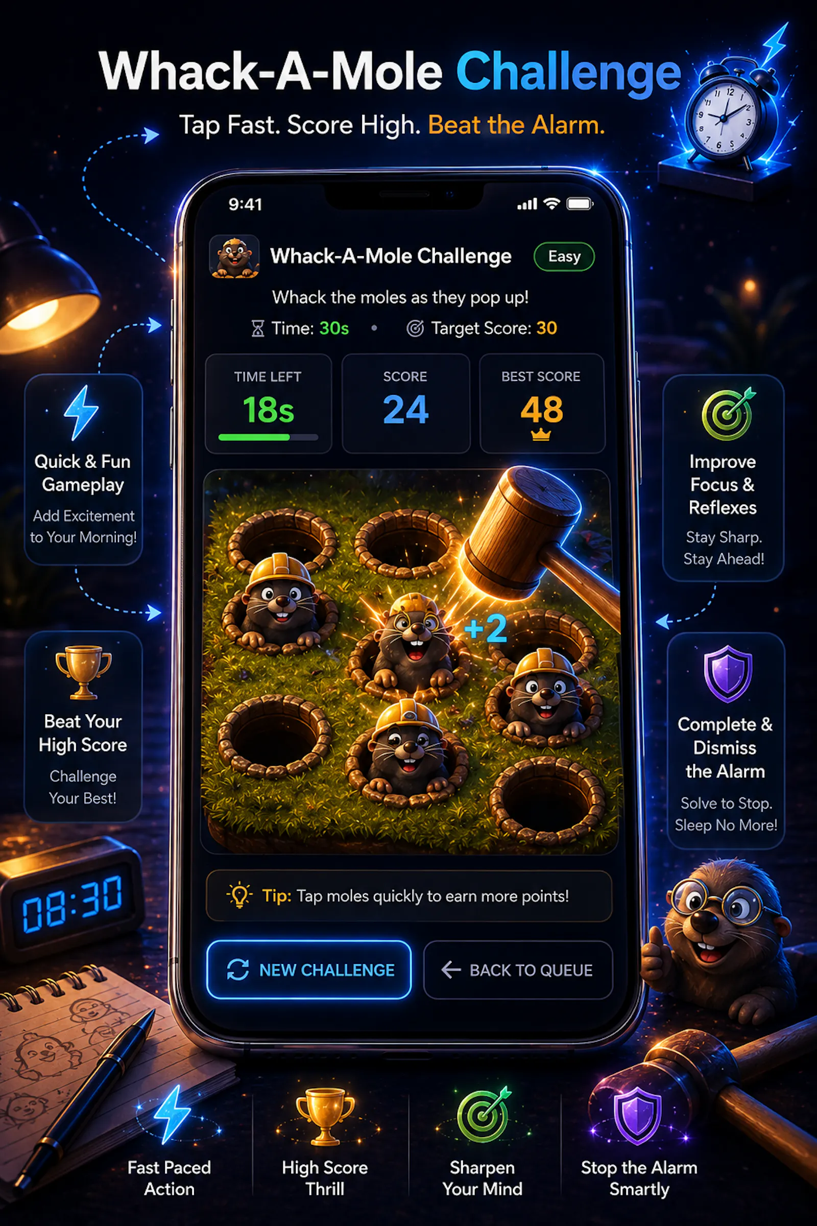 Challenge Alarm: Smart Clock screenshot 6