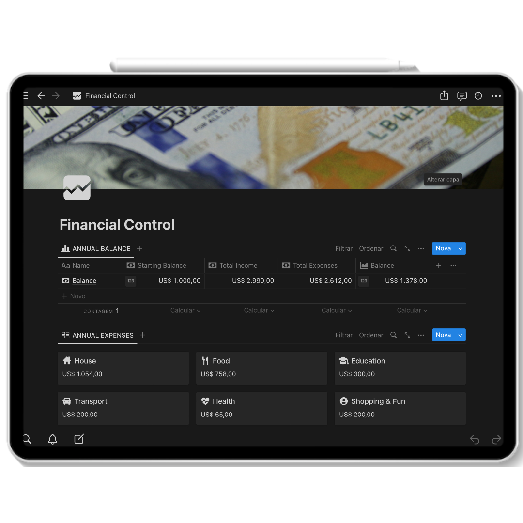 Notion Template - Financial Control gallery image