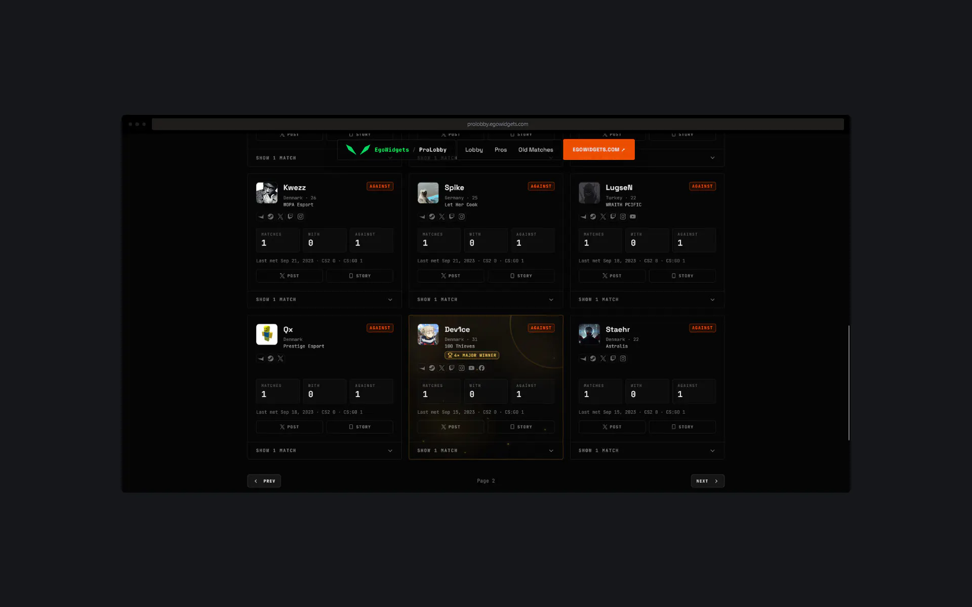 Ego Widgets gallery image