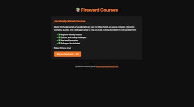 JavaScript beginner course gallery image