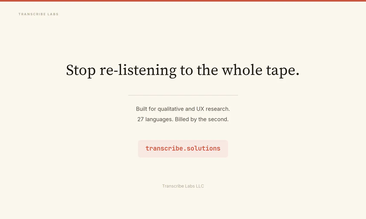 Transcribe Labs gallery image